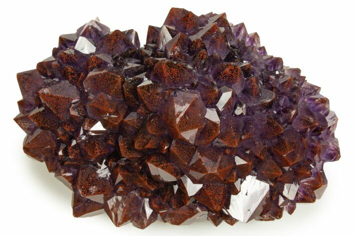 Thunder Bay Amethyst Cluster with Hematite - Top Quality! #326403
